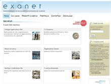 Tablet Screenshot of exanet.it